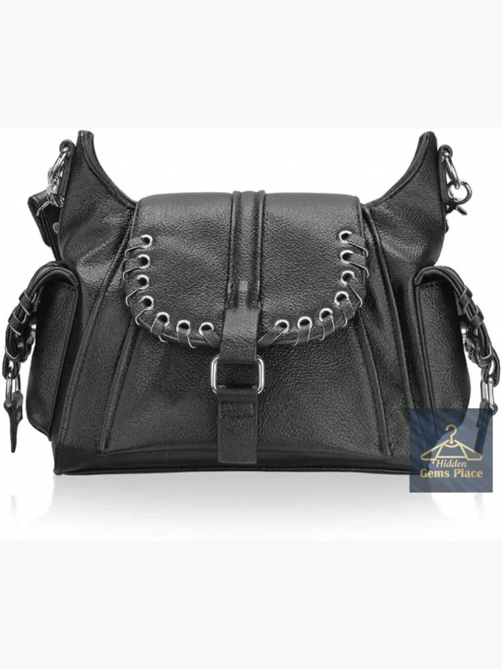 Mini Tote Hobo Bag Vegan Leather Crossbody w/ Adjustable Straps